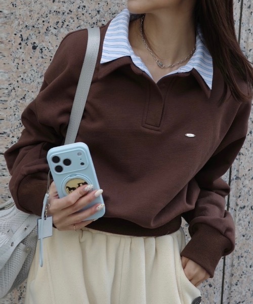 JUMELLE（ジュメロ）の「ムード配色スウェット（スウェット・レディース・グレー/ブラウン・FREE）」の21枚目の写真