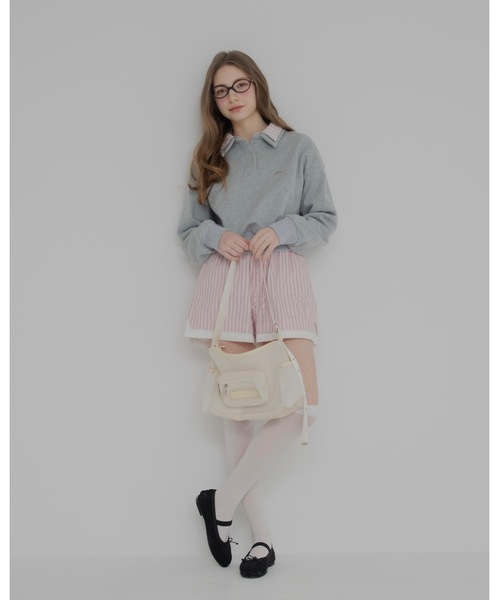 JUMELLE（ジュメロ）の「ムード配色スウェット（スウェット・レディース・グレー/ブラウン・FREE）」の8枚目の写真