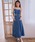 REDYAZEL�i���f�B�A�[���j�́u�yDenim Series�z�f�j���V���[�g�r�X�`�F×ZIP�t���A�����O�X�J�[�g�i�Z�b�g�A�b�v�j�v�b�l�C�r�[
