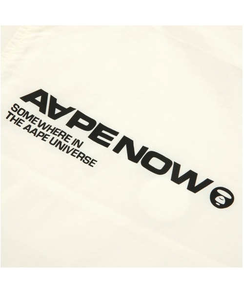 AAPE BY A BATHING APE(エーエイプバイアベイシングエイプ)の「AAPE NOW NYLON JACKET(ナイロンジャケット・メンズ・ブラック/アイボリー/ライトピンク・SMALL/X-LARGE/MEDIUM/LARGE)」の6枚目の写真