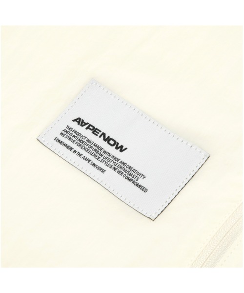 AAPE BY A BATHING APE(エーエイプバイアベイシングエイプ)の「AAPE NOW NYLON JACKET(ナイロンジャケット・メンズ・ブラック/アイボリー/ライトピンク・SMALL/X-LARGE/MEDIUM/LARGE)」の7枚目の写真