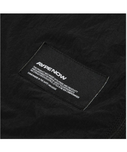 AAPE BY A BATHING APE(エーエイプバイアベイシングエイプ)の「AAPE NOW NYLON JACKET(ナイロンジャケット・メンズ・ブラック/アイボリー/ライトピンク・SMALL/X-LARGE/MEDIUM/LARGE)」の11枚目の写真