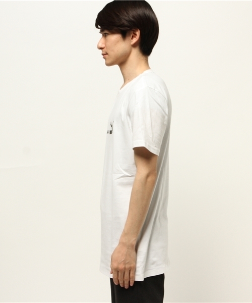 PUMA（プーマ）の「STAMPD BASIC PRINT T（Tシャツ/カットソー・メンズ・ブラック/ホワイト/ネイビー/グレー・SMALL/LARGE/MEDIUM）」の6枚目の写真