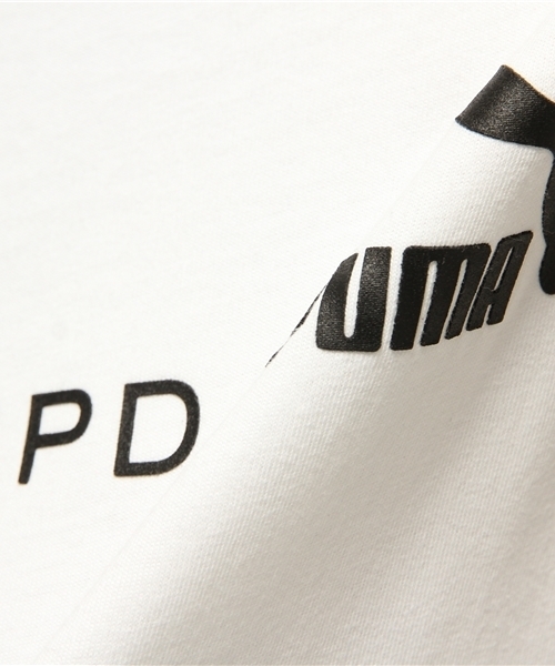 PUMA（プーマ）の「STAMPD BASIC PRINT T（Tシャツ/カットソー・メンズ・ブラック/ホワイト/ネイビー/グレー・SMALL/LARGE/MEDIUM）」の5枚目の写真