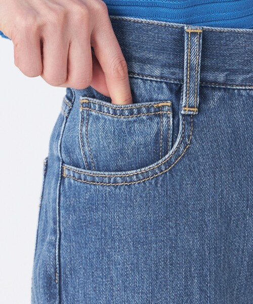 TRANS WORK(トランスワーク)の「【ウォッシャブル】ブレンドデニムパンツ(デニムパンツ・レディース・ネイビー/ブルー系その他2・38/40)」の5枚目の写真