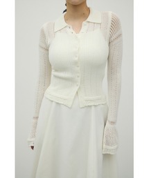 STYLEMIXER | アイレットレースニットポロ(ニット/セーター)