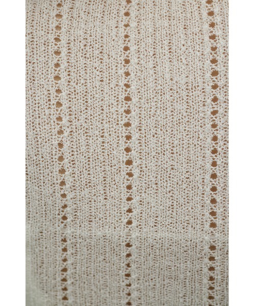 STYLEMIXER（スタイルミキサー）の「アイレットレースニットポロ（ニット/セーター・レディース・ブラック/ホワイト/グリーン・FREE）」の12枚目の写真