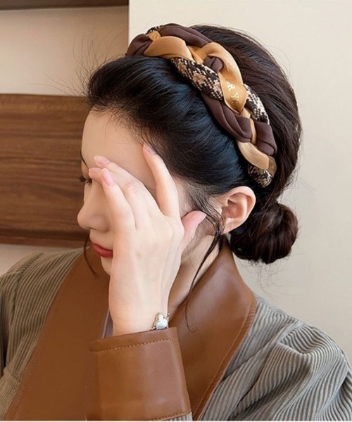 バイカラーヘアバンド バイカラーカチューシャ 大人（カチューシャ