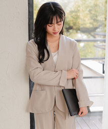 Petitle（プチレ）の「[ オフィスカジュアル ] [ 低身長向けサイズ ] 選べる2タイプ ベーシックジャケット（スーツジャケット）」