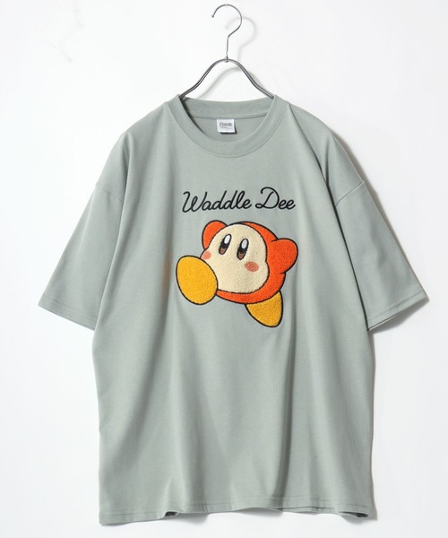 MARUKAWA（マルカワ）の「2026SS Kirby’s Dream Land/星のカービィ ワドルディ サガラ刺繍半袖Tシャツ レディース メンズ（Tシャツ/カットソー・レディース・ネイビー/グリーン/アッシュグレー/ブラック・M/L/LL）」の9枚目の写真