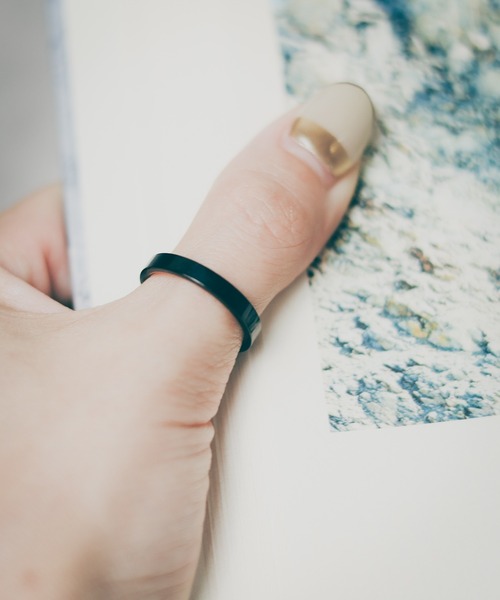 ARCHIVER(アーカイバ)の「【stainless】Flat Ring(リング・メンズ・ゴールド/シルバー/ブラック・8号/23号/19号/17号/13号/11号)」の1枚目の写真