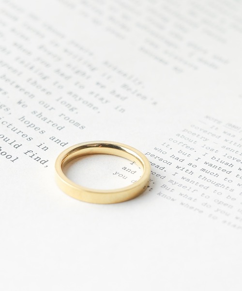 ARCHIVER(アーカイバ)の「【stainless】Flat Ring(リング・メンズ・ゴールド/シルバー/ブラック・8号/23号/19号/17号/13号/11号)」の4枚目の写真