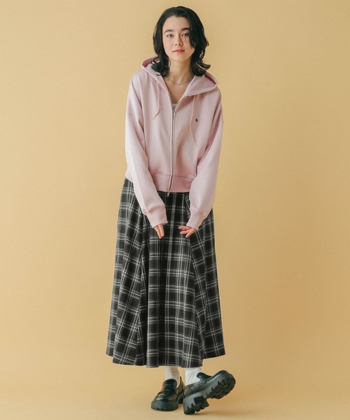 RAGEBLUE（レイジブルー）の「＜POLO BCS/ポロ・ビーシーエス＞別注/ボリュームタックフレアスカート（スカート・レディース・ライトベージュ/ブラック系/グレー・FREE）」の8枚目の写真