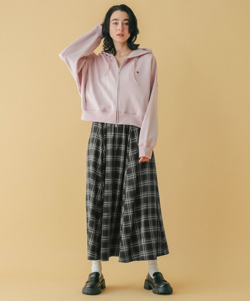 RAGEBLUE（レイジブルー）の「＜POLO BCS/ポロ・ビーシーエス＞別注/ボリュームタックフレアスカート（スカート・レディース・ライトベージュ/ブラック系/グレー・FREE）」の9枚目の写真