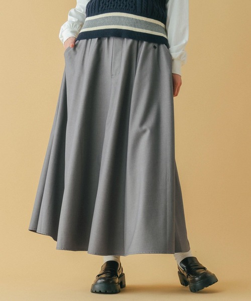 RAGEBLUE（レイジブルー）の「＜POLO BCS/ポロ・ビーシーエス＞別注/ボリュームタックフレアスカート（スカート・レディース・ライトベージュ/ブラック系/グレー・FREE）」の16枚目の写真