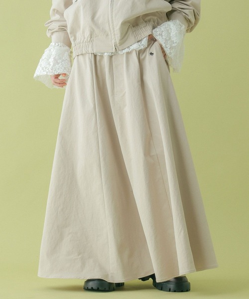 RAGEBLUE（レイジブルー）の「＜POLO BCS/ポロ・ビーシーエス＞別注/ボリュームタックフレアスカート（スカート・レディース・ライトベージュ/ブラック系/グレー・FREE）」の20枚目の写真