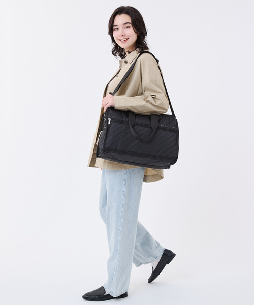 DELUXE MED WEEKENDER ラインデボスブラック（ボストンバッグ