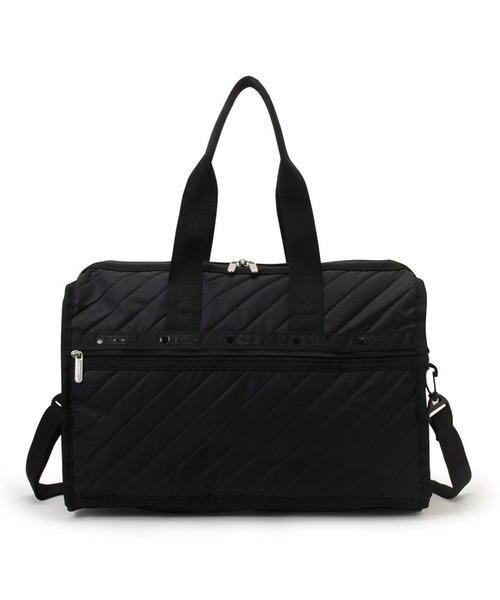 LeSportsac(レスポートサック)の「DELUXE MED WEEKENDER ラインデボスブラック(ボストンバッグ・レディース・ブラック・FREE)」の7枚目の写真
