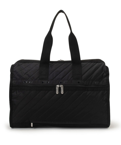 LeSportsac(レスポートサック)の「DELUXE MED WEEKENDER ラインデボスブラック(ボストンバッグ・レディース・ブラック・FREE)」の9枚目の写真