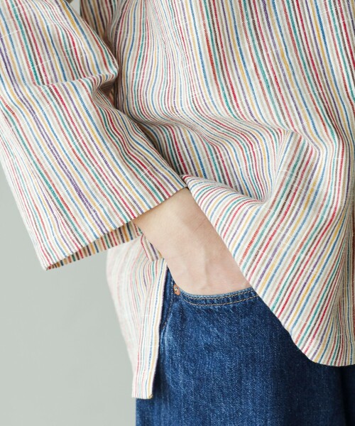 fennica（フェニカ）の「久留米絣 プルオーバーシャツ（シャツ/ブラウス・メンズ・イエロー/その他/その他1・LARGE/MEDIUM）」の17枚目の写真