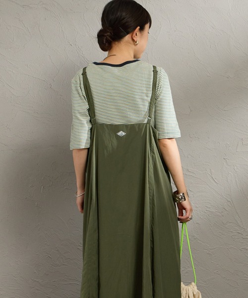 DANTON（ダントン）の「［DANTON/ダントン］ナイロンタフタ Aライン キャミワンピース（ワンピース・レディース・チャコールグレー/オリーブ・36）」の18枚目の写真