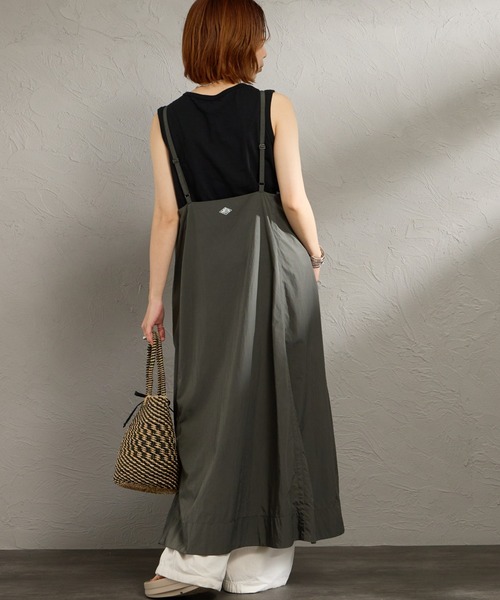 DANTON（ダントン）の「［DANTON/ダントン］ナイロンタフタ Aライン キャミワンピース（ワンピース・レディース・チャコールグレー/オリーブ・36）」の11枚目の写真