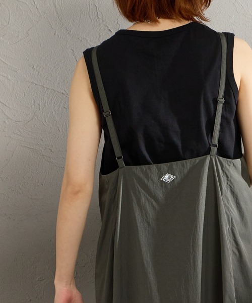DANTON（ダントン）の「［DANTON/ダントン］ナイロンタフタ Aライン キャミワンピース（ワンピース・レディース・チャコールグレー/オリーブ・36）」の13枚目の写真