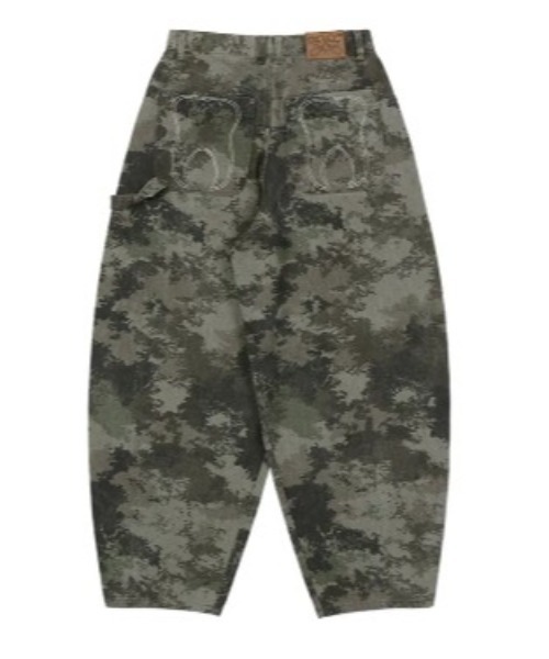 FANCY CLUB(ファンシークラブ)の「◇FANCYCLUB◇ブランド直輸入正規品/トゥース ジャム ワイド デニム パンツ TOOTH JAM WIDE DENIM PANTS(デニムパンツ・レディース・カモフラージュ/ブラック・M/S)」の18枚目の写真