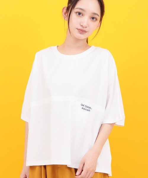 チチカカ（チチカカ）の「Orale! アレブリヘプリントドルマンＴシャツ（Tシャツ/カットソー・レディース・ブラック/グリーン/ホワイト・FREE）」の5枚目の写真