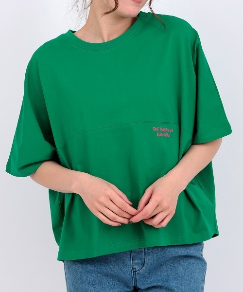 チチカカ（チチカカ）の「Orale! アレブリヘプリントドルマンＴシャツ（Tシャツ/カットソー・レディース・ブラック/グリーン/ホワイト・FREE）」の15枚目の写真