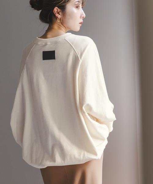 COGTHEBIGSMOKE（コグザビッグスモーク）の「《WEB限定追加》COG THE BIGSMOKE/コグザビッグスモーク NAOMI STINGRAY TOP（スウェット・レディース・ライトグレー/ブラック/ホワイト・FREE）」の2枚目の写真