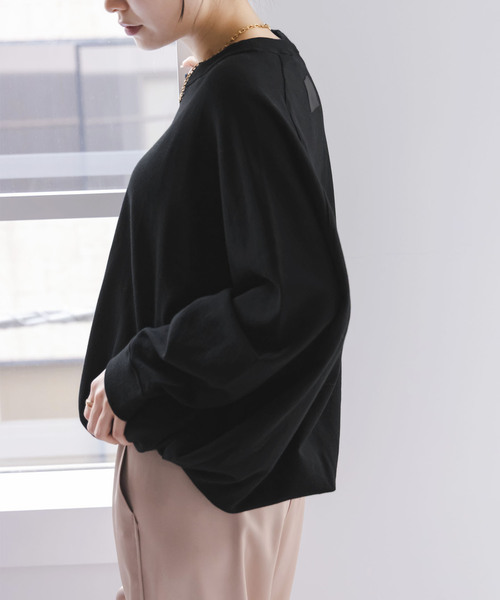 COGTHEBIGSMOKE（コグザビッグスモーク）の「《WEB限定追加》COG THE BIGSMOKE/コグザビッグスモーク NAOMI STINGRAY TOP（スウェット・レディース・ライトグレー/ブラック・FREE）」の15枚目の写真