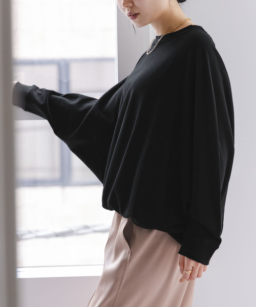 COGTHEBIGSMOKE（コグザビッグスモーク）の「《WEB限定追加》COG THE BIGSMOKE/コグザビッグスモーク NAOMI STINGRAY TOP（スウェット・レディース・ライトグレー/ブラック・FREE）」の16枚目の写真