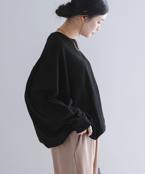 COGTHEBIGSMOKE（コグザビッグスモーク）の「《WEB限定追加》COG THE BIGSMOKE/コグザビッグスモーク NAOMI STINGRAY TOP（スウェット・レディース・ライトグレー/ブラック・FREE）」の21枚目の写真