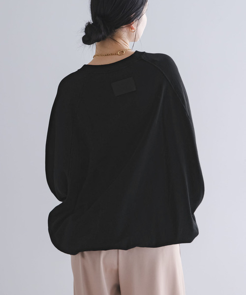 COGTHEBIGSMOKE（コグザビッグスモーク）の「《WEB限定追加》COG THE BIGSMOKE/コグザビッグスモーク NAOMI STINGRAY TOP（スウェット・レディース・ライトグレー/ブラック・FREE）」の22枚目の写真