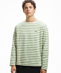 LACOSTE（ラコステ）の「スクエアネックボーダー長袖Tシャツ（Tシャツ/カットソー）」