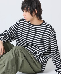 LACOSTE（ラコステ）の「スクエアネックボーダー長袖Tシャツ（Tシャツ/カットソー）」