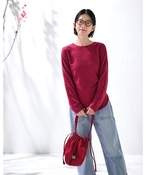 Sunny clouds(サニークラウズ)の「サニークラウズ 完熟梅干しバッグ(ハンドバッグ・レディース・レッド・ONE SIZE)」の6枚目の写真