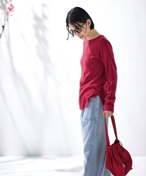 Sunny clouds(サニークラウズ)の「サニークラウズ 完熟梅干しバッグ(ハンドバッグ・レディース・レッド・ONE SIZE)」の5枚目の写真