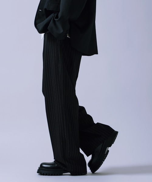improves(インプローブス)の「ワイド ストレート パンツ(スラックス・メンズ・ブラック/ブラック系/ブラウン/チャコール・LARGE/MEDIUM)」の17枚目の写真