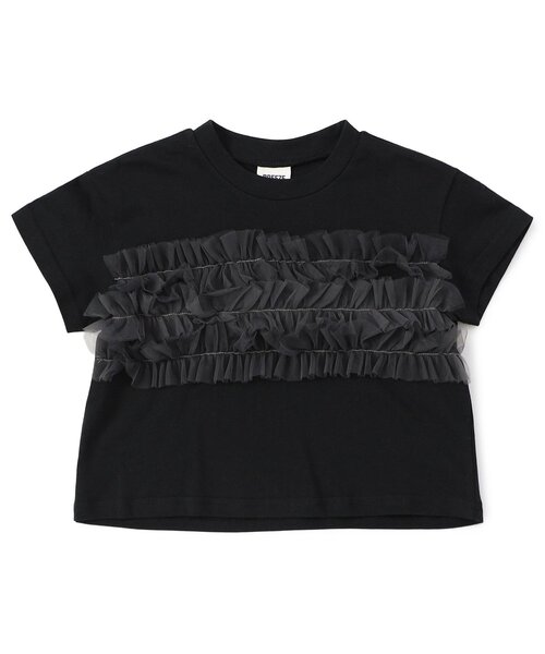 BREEZE(ブリーズ)の「【WEB限定】チューブトップチュール半袖Tシャツ(Tシャツ/カットソー・キッズ・ピンク/レッド/ブラック/アイボリー/オフホワイト・90/100/110/120/130/140)」の13枚目の写真