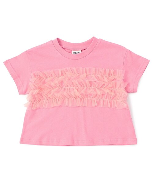 BREEZE(ブリーズ)の「【WEB限定】チューブトップチュール半袖Tシャツ(Tシャツ/カットソー・キッズ・ピンク/レッド/ブラック/アイボリー/オフホワイト・90/100/110/120/130/140)」の21枚目の写真