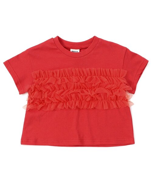 BREEZE(ブリーズ)の「【WEB限定】チューブトップチュール半袖Tシャツ(Tシャツ/カットソー・キッズ・ピンク/レッド/ブラック/アイボリー/オフホワイト・90/100/110/120/130/140)」の22枚目の写真