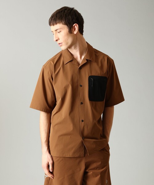 Columbia(コロンビア)の「限定展開 撥水 COLUMBIA BLACK LABEL/ ナンシーブルック ショートスリーブ シャツ /コロンビア(シャツ/ブラウス・メンズ・ブラウン/ベージュ/ブルーグリーン・M/XL/S/L)」の2枚目の写真