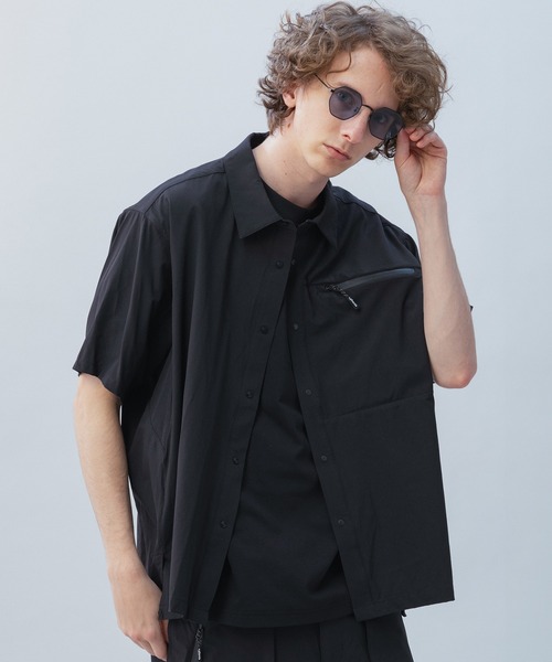 +phenix(プラスフェニックス)の「+phenix(プラスフェニックス) AIRFLOW SHORT SLEEVE SHIRT / エアフロー ショートスリーブシャツ(シャツ/ブラウス・メンズ・ブラック/ホワイト/チャコール・M/XL/L)」の21枚目の写真