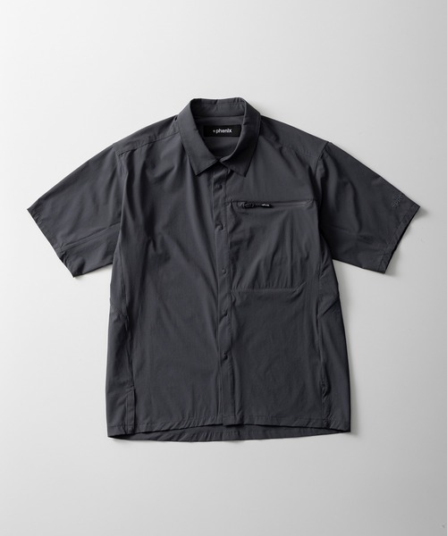+phenix(プラスフェニックス)の「+phenix(プラスフェニックス) AIRFLOW SHORT SLEEVE SHIRT / エアフロー ショートスリーブシャツ(シャツ/ブラウス・メンズ・ブラック/ホワイト/チャコール・M/XL/L)」の16枚目の写真
