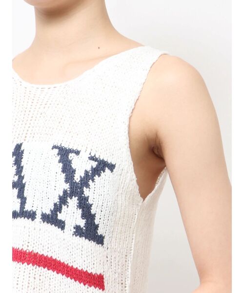 GYDA（ジェイダ）の「LAXテープヤーンニットタンクトップ（タンクトップ・レディース・パープル/オフホワイト・FREE）」の19枚目の写真