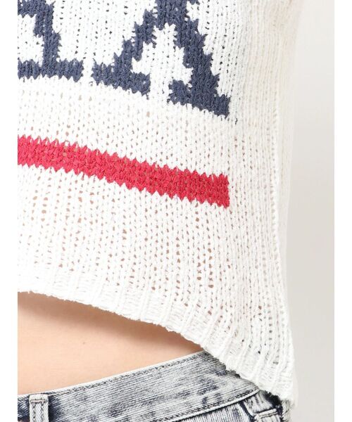 GYDA（ジェイダ）の「LAXテープヤーンニットタンクトップ（タンクトップ・レディース・パープル/オフホワイト・FREE）」の20枚目の写真