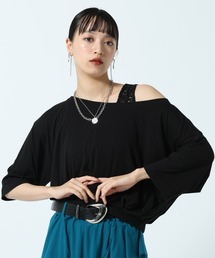 PAGEBOY | 【マルチWAYネック】ルーズネックショートタックT(Tシャツ/カットソー)