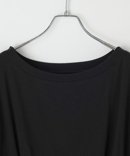 PAGEBOY(ページボーイ)の「【マルチWAYネック】ルーズネックショートタックT(Tシャツ/カットソー・レディース・グレー/オフホワイト/ブラック・FREE)」の16枚目の写真